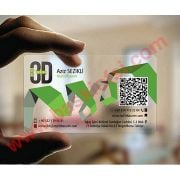 Plastik Şeffaf PVC Kartvizit