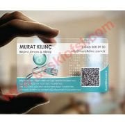 Plastik Şeffaf PVC Kartvizit